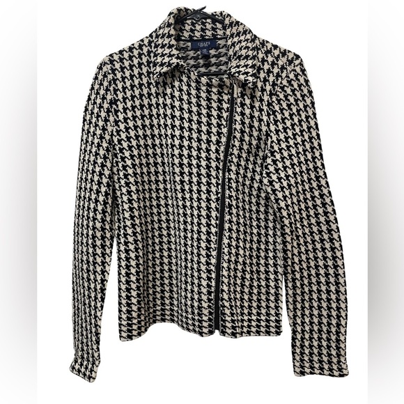 Chaps Houndstooth Jacket - Picture 1 of 4